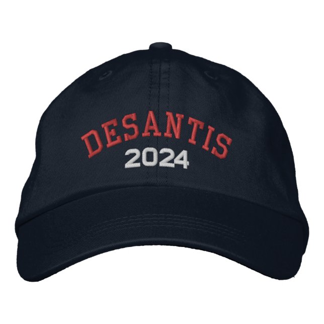 Gorra Bordada Desantis 2024 - azul rojo (Anverso)
