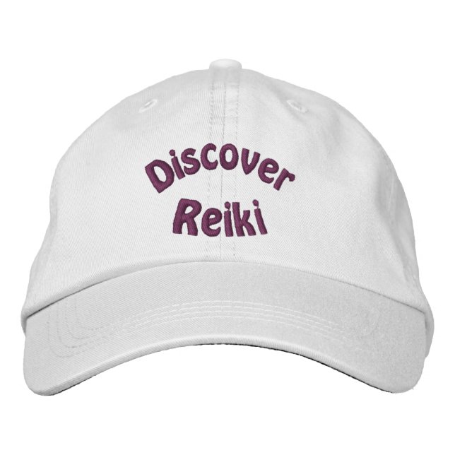 Gorra Bordada Descubre Reiki (Anverso)