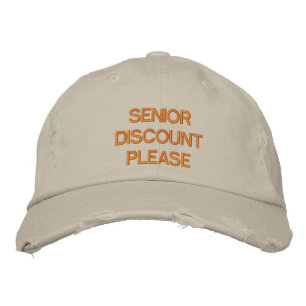 Gorra Bordada DESCUENTO SUPERIOR, POR FAVOR - Tapón Personalizab