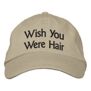 Gorra Bordada Desearía Que Fueras El Cabo De Béisbol Del Pelo