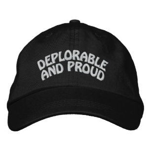 GORRA BORDADA DESPLORABLE Y ORGULLOSO