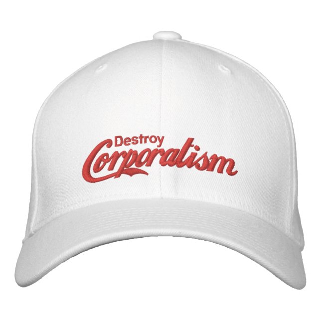 Gorra Bordada Destruir corporatismo (Anverso)