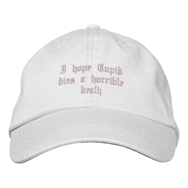 Gorra Bordada Día contra San Valentín (Anverso)