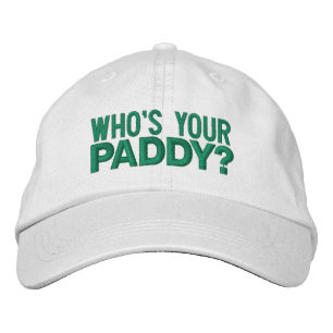 Gorra Bordada Día irlandés de St Patricks Whats Your Paddy