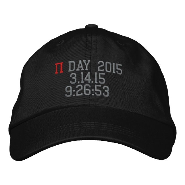 Gorra Bordada Día Pi 2015 (Anverso)