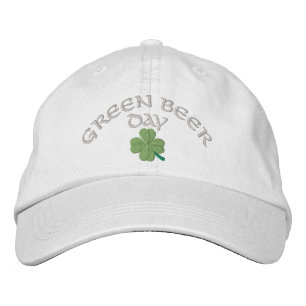 Gorra Bordada Día St Patrick verde de la cerveza