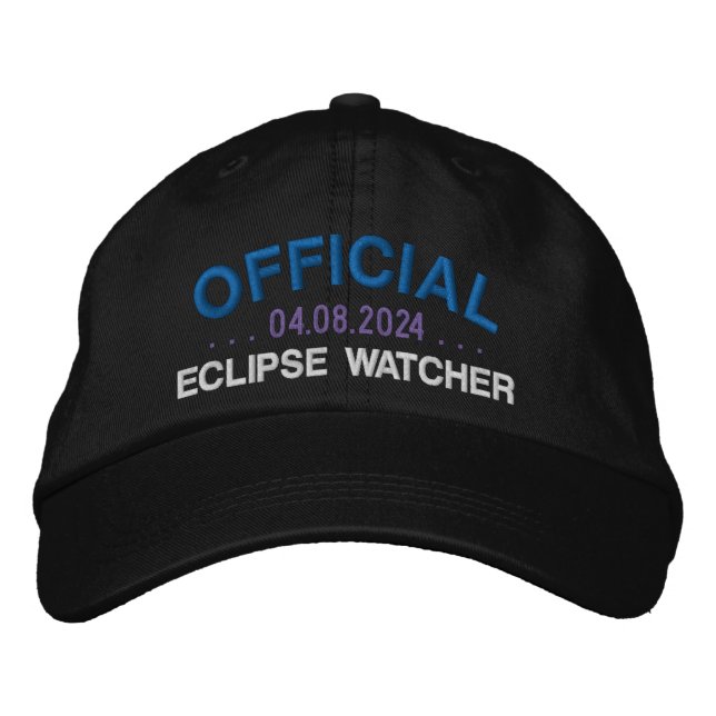 Gorra Bordada Dicho divertido oficial para observadores de eclip (Anverso)