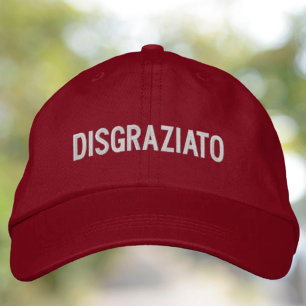 Gorra Bordada Dicho divertido siciliano italiano Disgraziato