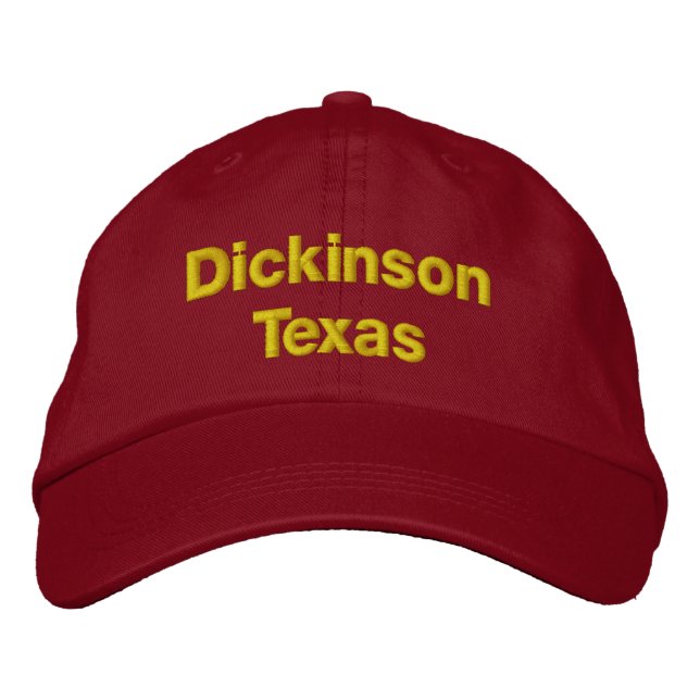 Gorra Bordada Dickinson Texas (Anverso)