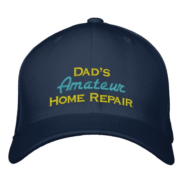 Gorra Bordada Difícil reparación de casa (Anverso)