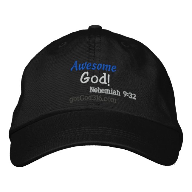 Gorra Bordada Dios alucinante gotGod316.com Lana (Anverso)