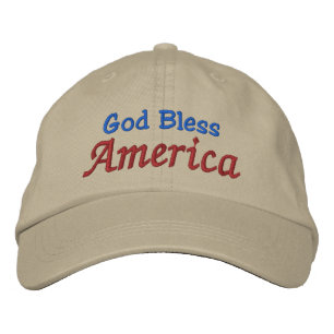 Gorra Bordada Dios bendiga a Estados Unidos por el SRF