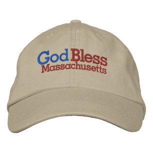 Gorra Bordada Dios bendiga a Massachusetts