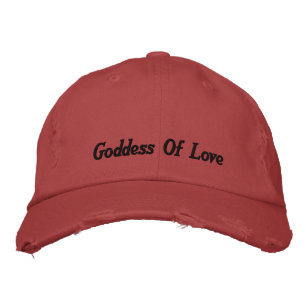 Gorra Bordada Diosa Cita de amor Cute Rojo Negro Personalizado