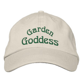 Gorra Bordada Diosa del jardín Graciosa