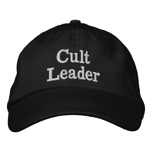 Gorra Bordada Dirigente del culto Weird Meme Gracioso regalo de  (Anverso)