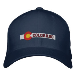 Gorra Bordada Diseño de la bandera del estado de Colorado