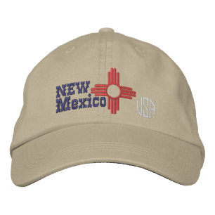Gorra Bordada Diseño de la bandera del estado de New México