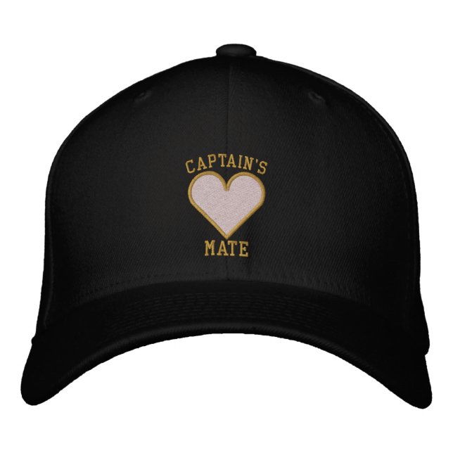 Gorra Bordada Diseño de MATE Heart de CAPTAIN (Anverso)