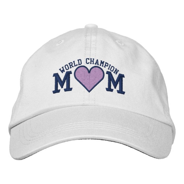 Gorra Bordada Diseño del corazón del CAMPEÓN MUNDIAL (Anverso)