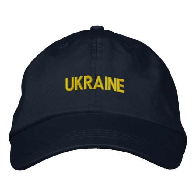 Gorra Bordada Diseño patriótico ucraniano embrujó sombrero de bé (Anverso)