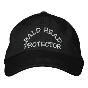 Gorra Bordada Dispositivo divertido protector de cabeza calva