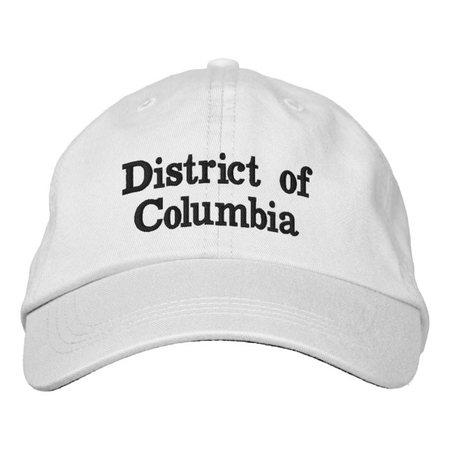 Gorra Bordada Distrito de Columbia (Anverso)