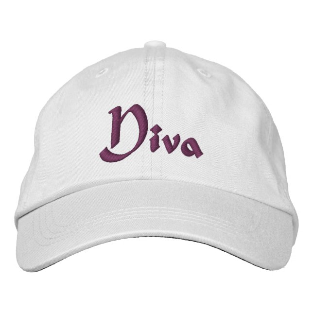 Gorra Bordada Diva divertida (Anverso)