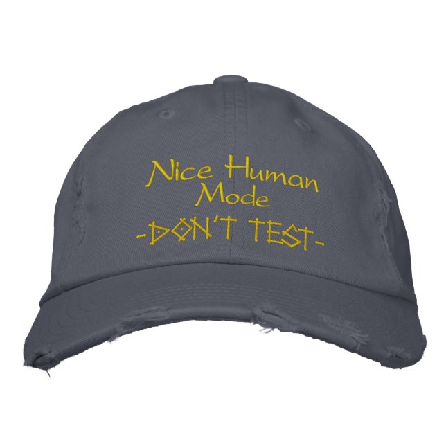 Gorra Bordada Diversión Humorística  (Anverso)
