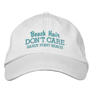 Gorra Bordada Divertido cabello de playa no le importa el nombre