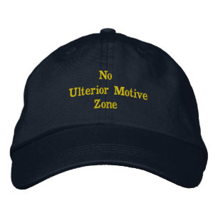 Gorra Bordada Divertido negro 'Sin zona de motivación para el úl