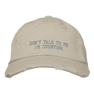 Gorra Bordada Divertido No Me Hables Estoy Contando Ganchillo