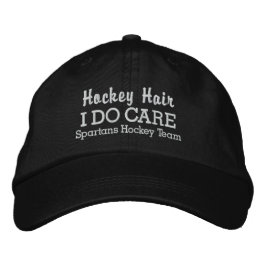 Gorra Bordada Divertido nombre del equipo personalizado "Hockey 