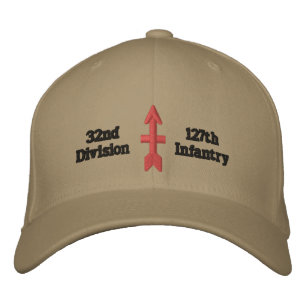 Gorra Bordada división de flecha roja