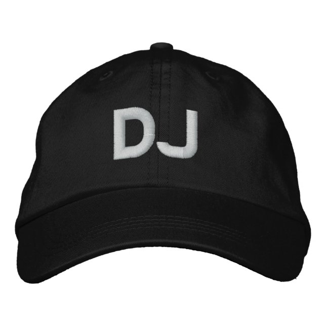 GORRA BORDADA DJ (Anverso)