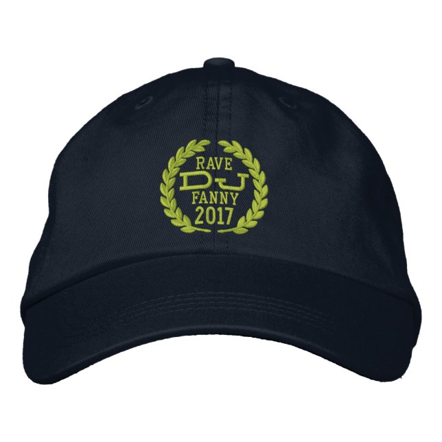 Gorra Bordada Dj Clásicos Laureles para Personalizar el Evento d (Anverso)