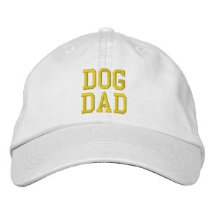 Gorra Bordada Dog Dad lime texto verde minimalista moderno