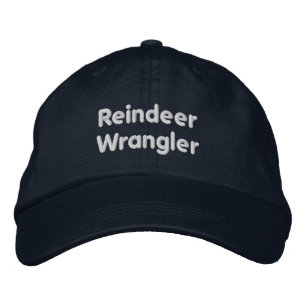 Gorra Bordada Domador de renos elegante color navy Nochebuena