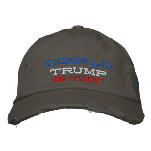 Gorra Bordada DONALD TRUMP 45th PREZ DISTRIBUIDA CHINO TWILL CAP