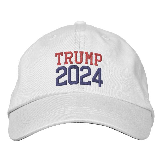 Gorra Bordada Donald Trump, presidente 2024 (Anverso)