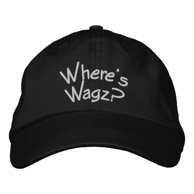 Gorra Bordada ¿Dónde está Wagz? (Anverso)