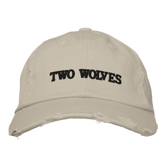 Gorra Bordada "Dos lobos" (Anverso)