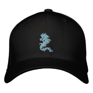 Gorra Bordada dragón azul tribal