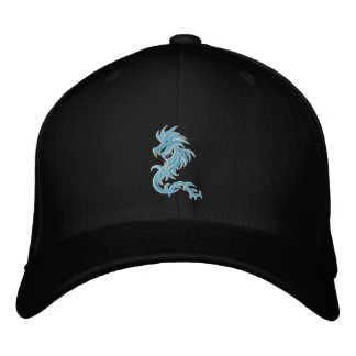 Gorra Bordada dragón azul tribal
