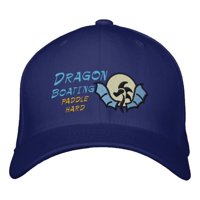 Gorra Bordada Dragon Boating , paleta dura (Anverso)