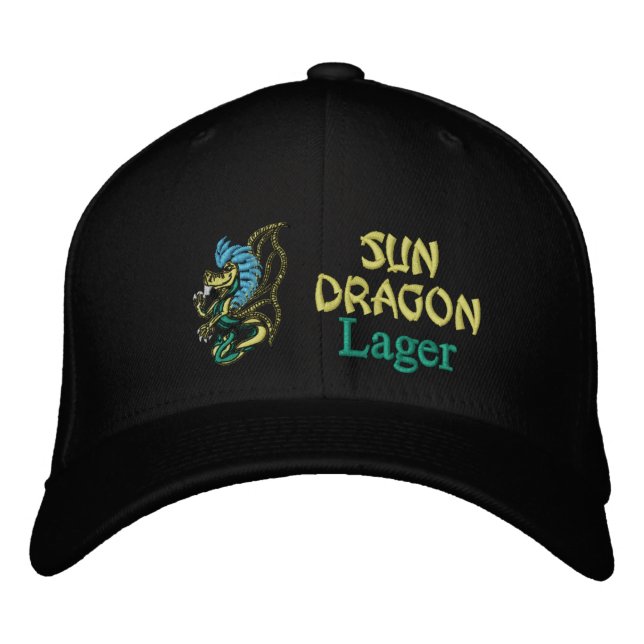Gorra Bordada Dragón solar, Lager (Anverso)