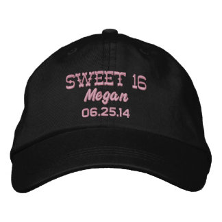 Gorra Bordada Dulce Dieciséis Regalo de celebración de cumpleaño