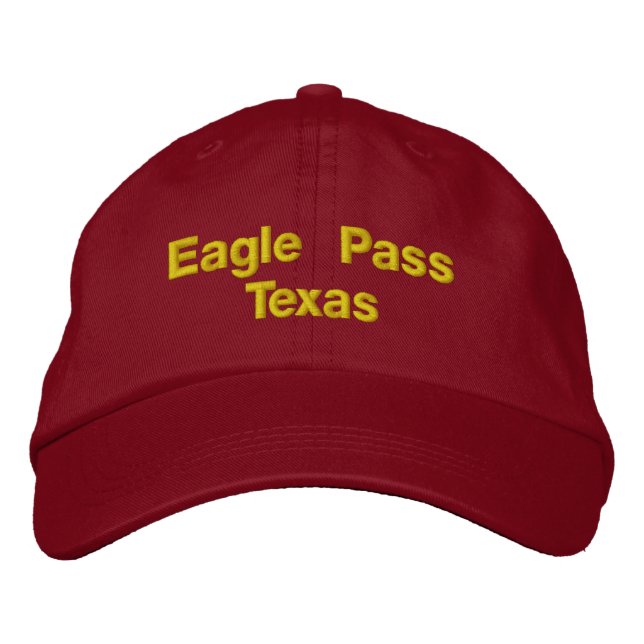 Gorra Bordada Eagle pass Texas (Anverso)