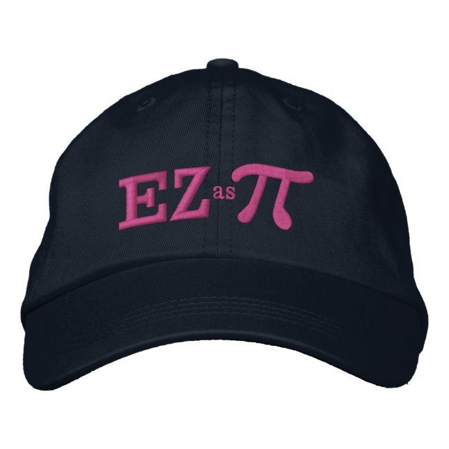 Gorra Bordada Easy as Pie with Pi (Anverso)