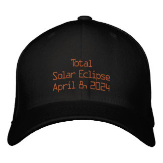Gorra Bordada Eclipse solar total moderno 8 de abril de 2024 lan